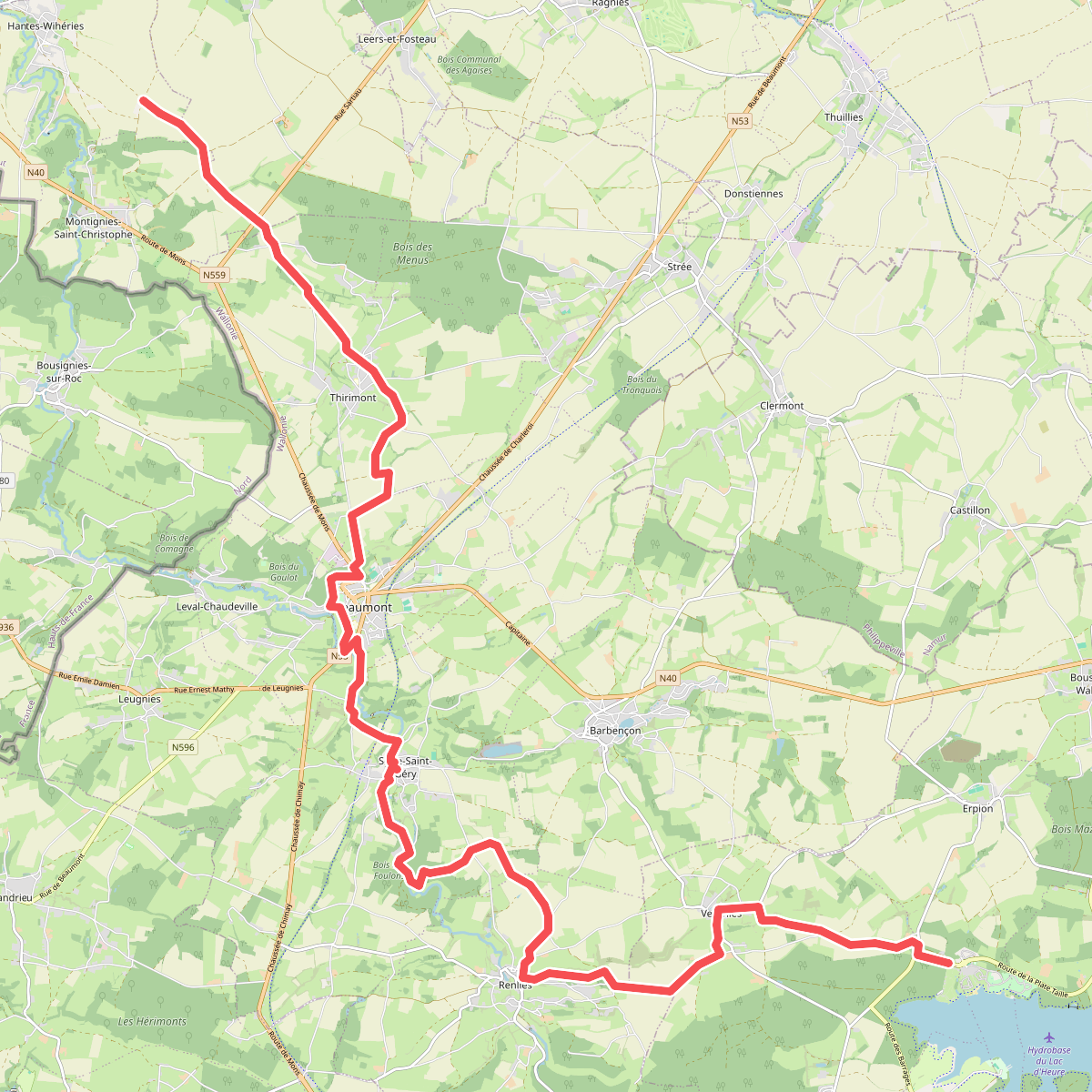 GRP 125 Liaison vers GR 129 Beaumont