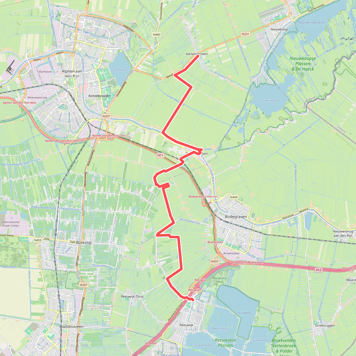 Aarlanderveen - Reeuwijk · Pelgrimspad etappe 4