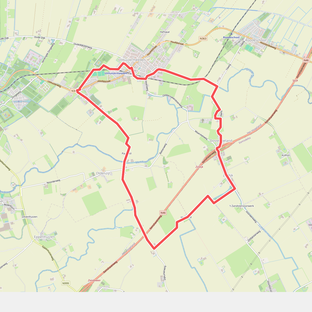 Spoorwandelen Uithuizermeeden