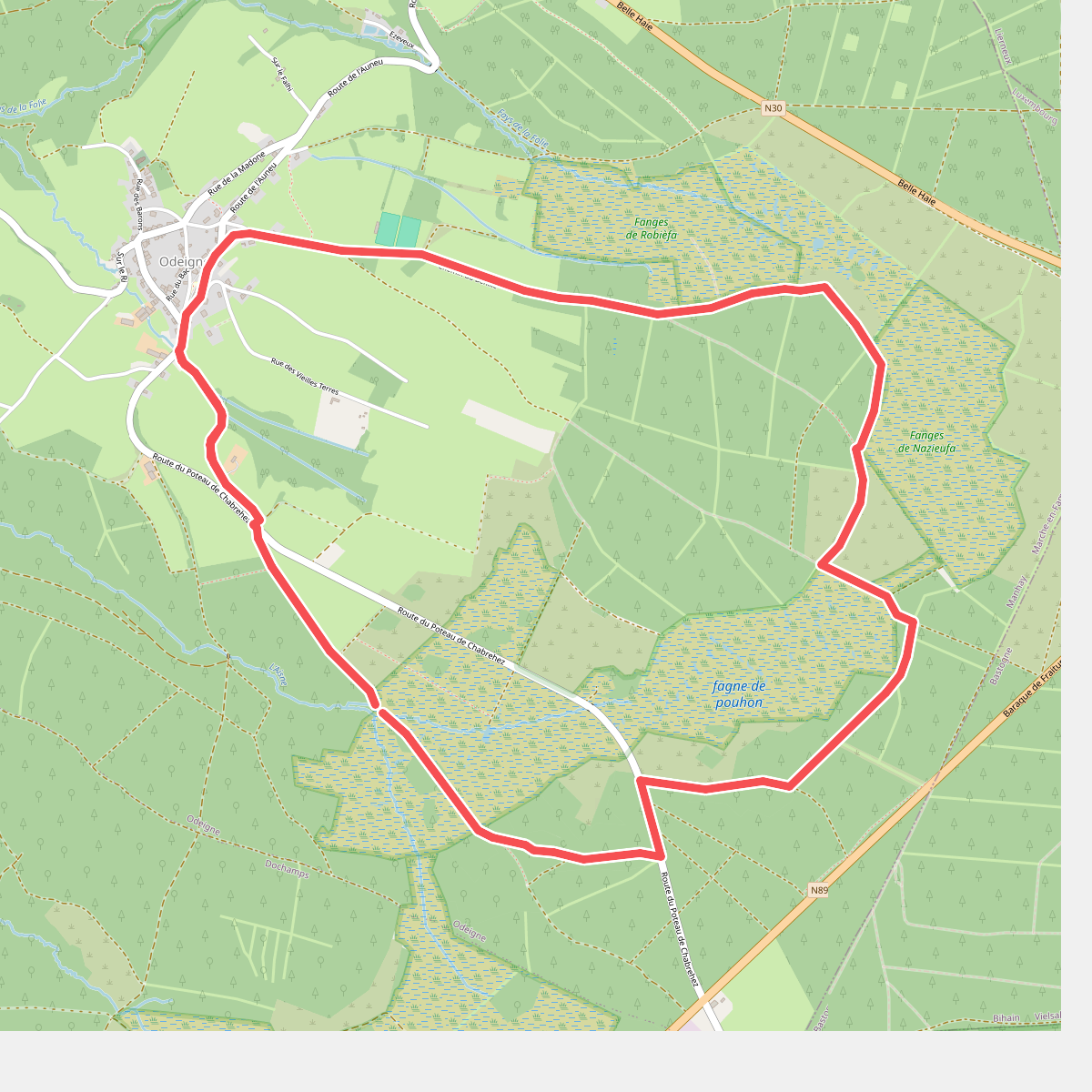 Tour des fagnes d'Odeigne