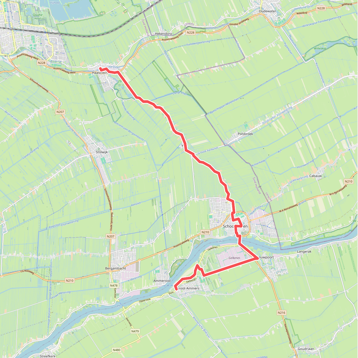 Haastrecht - Groot-Ammers · Pelgrimspad etappe 6