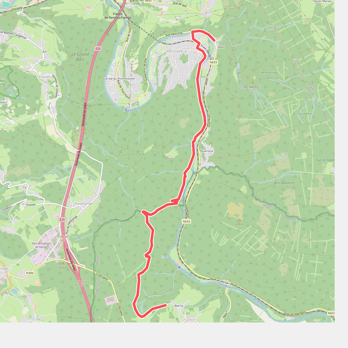 GR 15 Liaison entre le GR 15 et le GRP 571