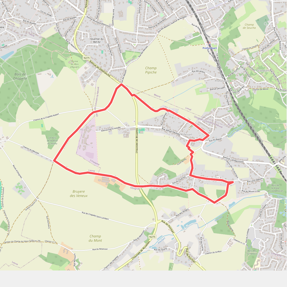 Promenade à Ottignies-Louvain-la-Neuve n 2  : Rofessart