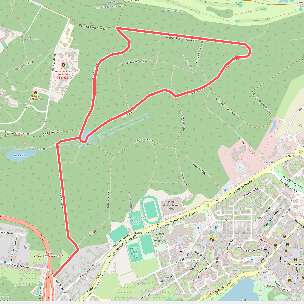Promenade à Ottignies-Louvain-la-Neuve n° 4 : Bois de Lauzelle