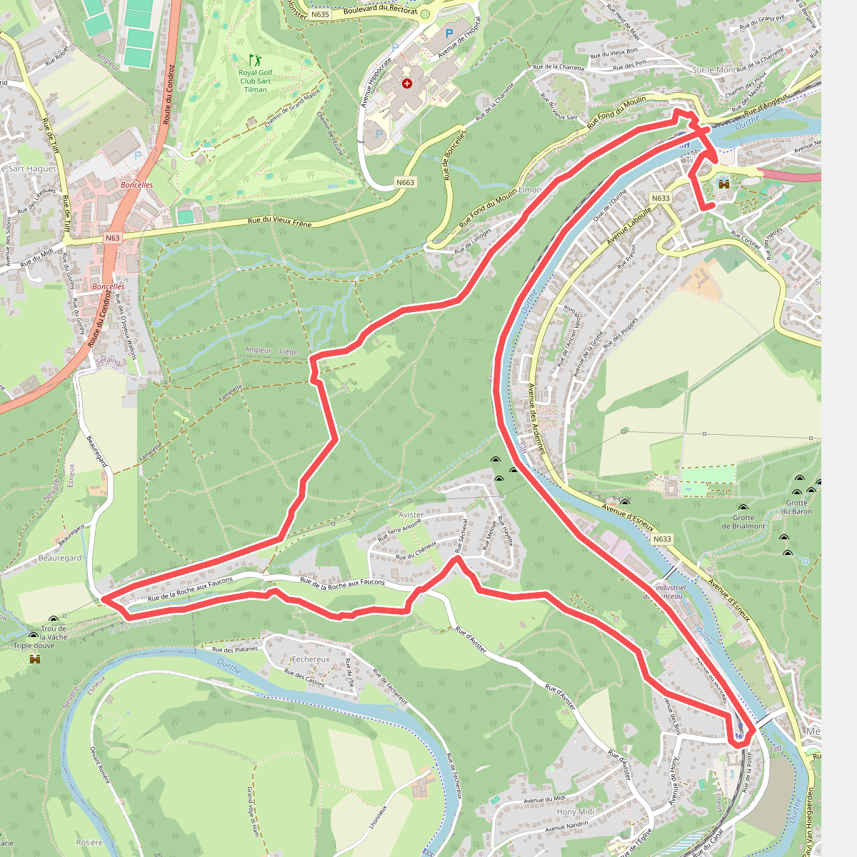 ES16 Tilff - Randonnée de la Roche-aux-Faucons