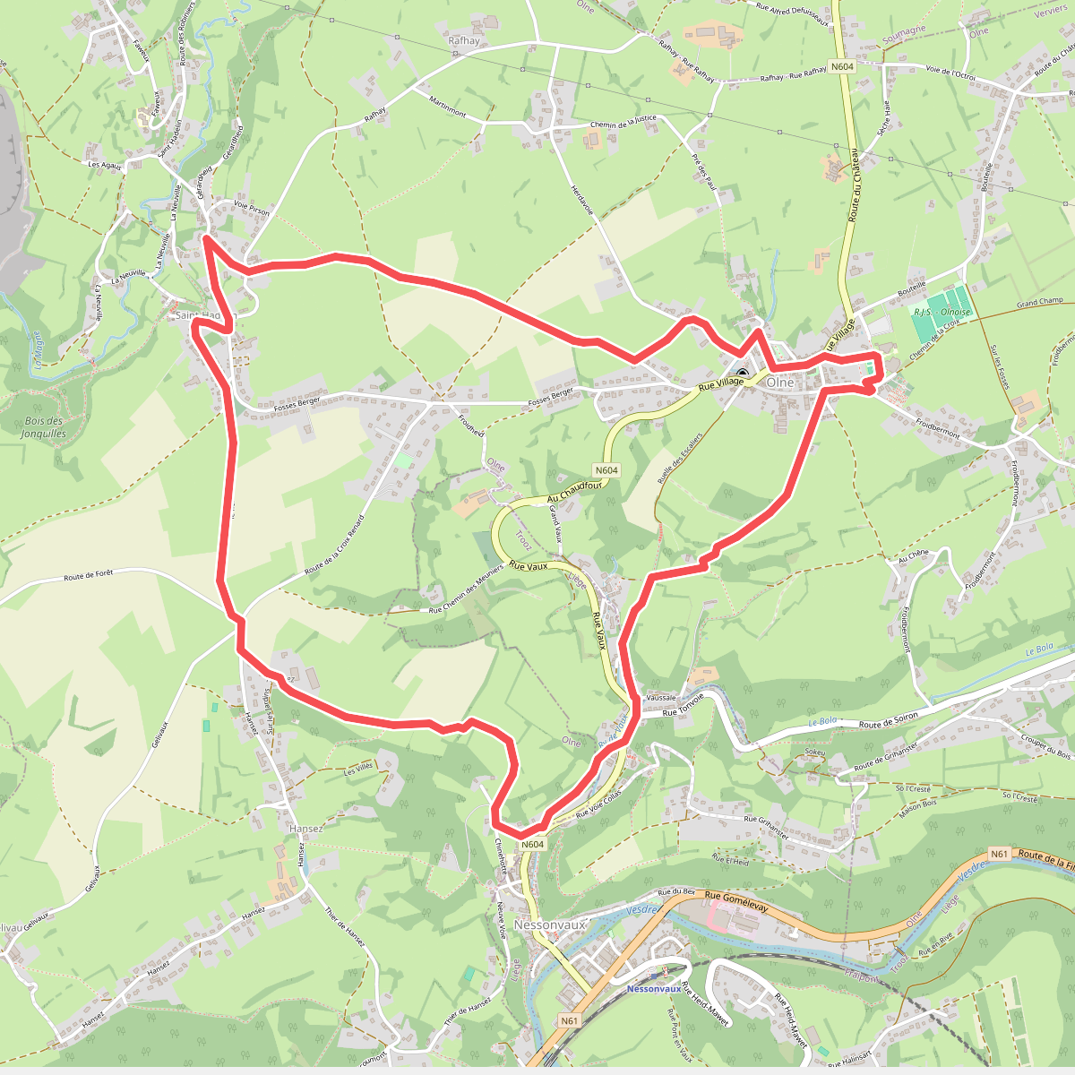 Olne : du plateau à la vallée