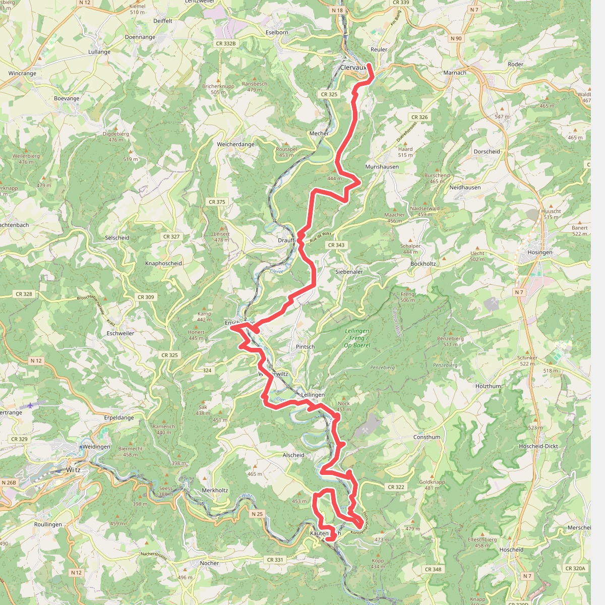 Eislek Trail Kautenbach Clervaux