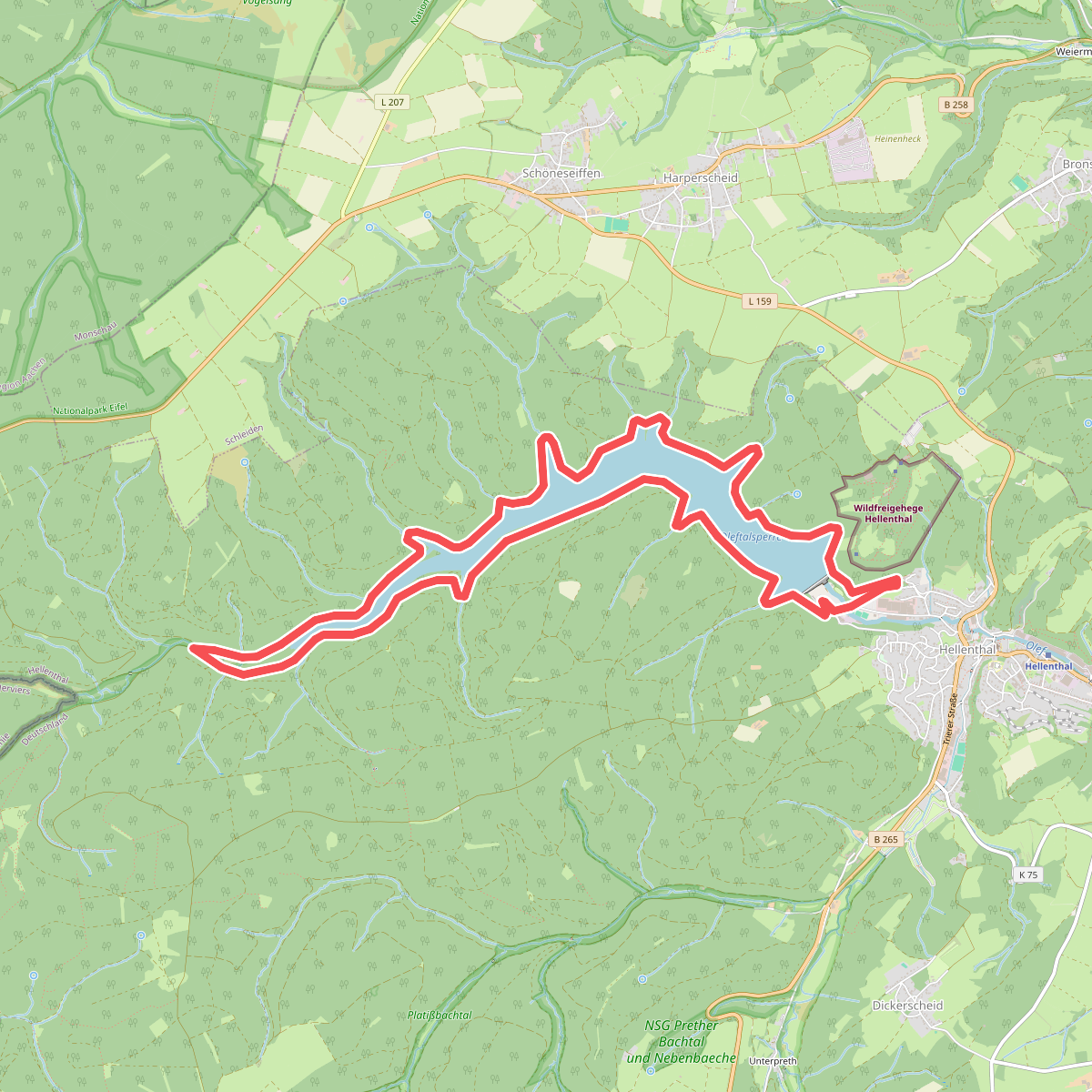 EifelSchleife Um die Oleftalsperre