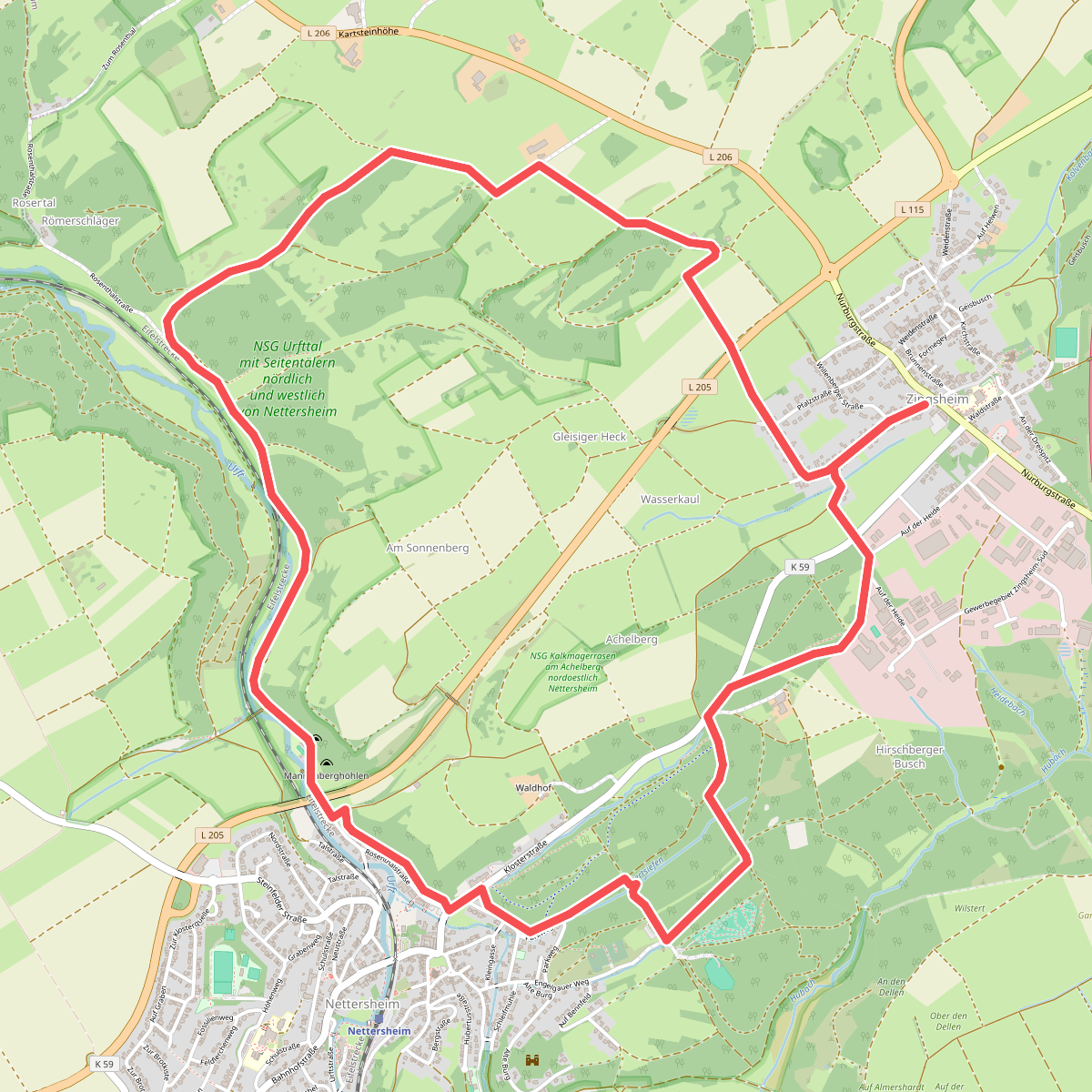 EifelSchleife Wald, Wasser, Wiesen, Weiten