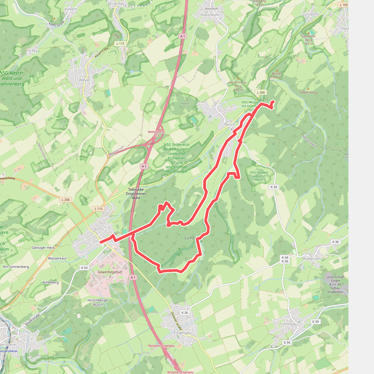 EifelSchleife Wespelquelle und Heidentempel