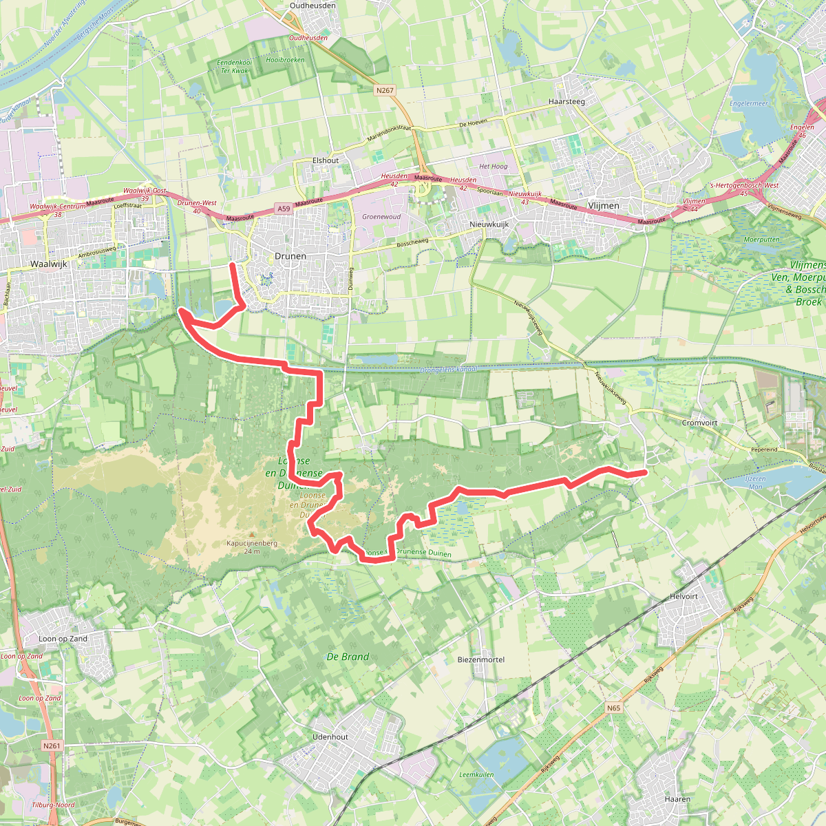 Drunen - Distelberg · Pelgrimspad etappe 11