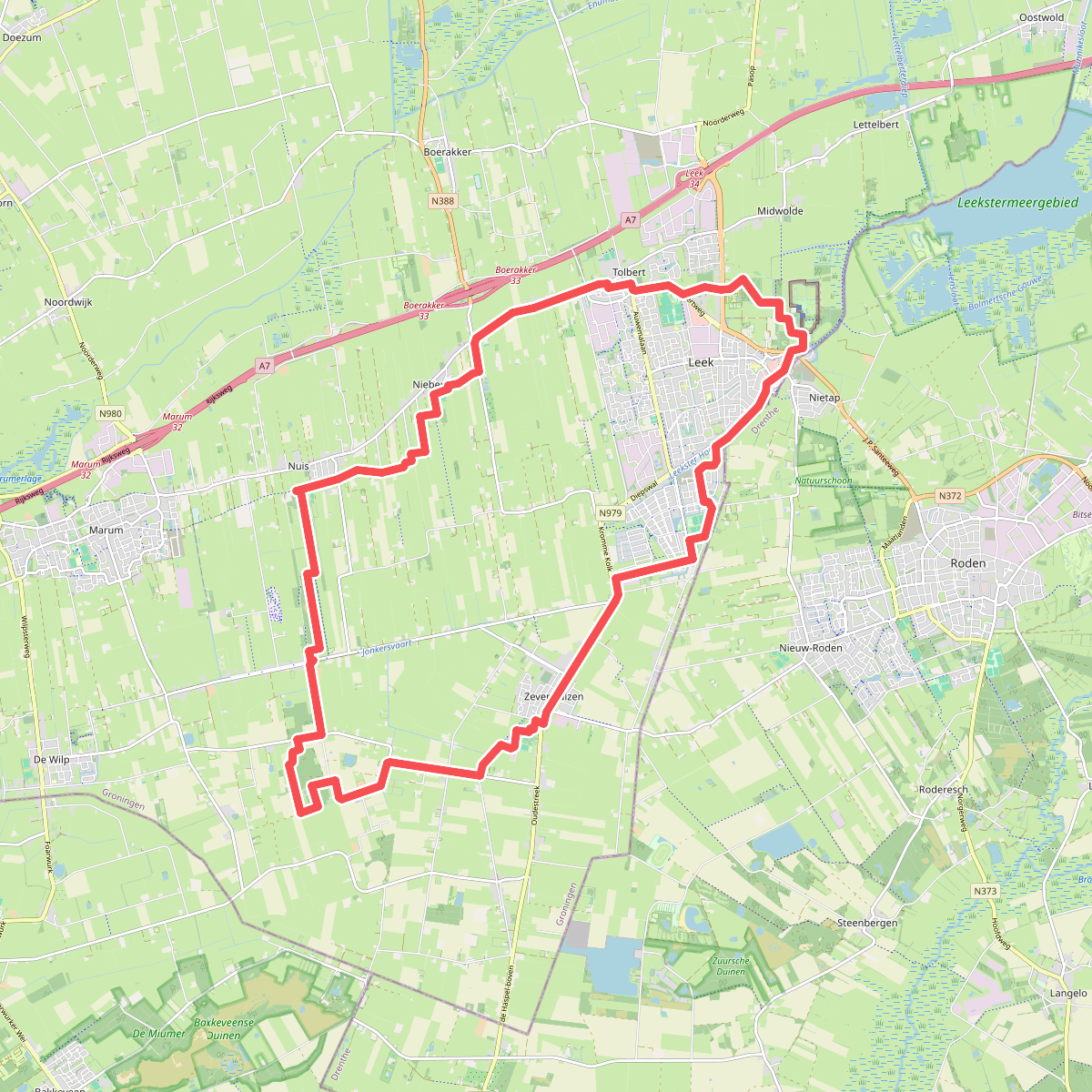 Leekstermeer wandeltocht 25 km