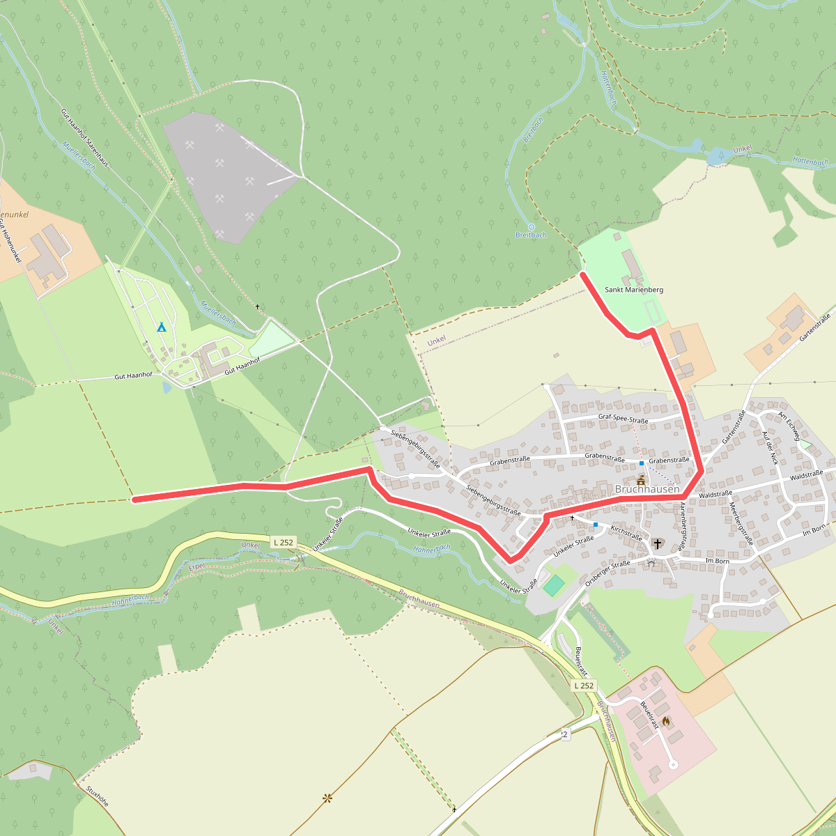 Rheinsteig-Zuweg Bruchhausen