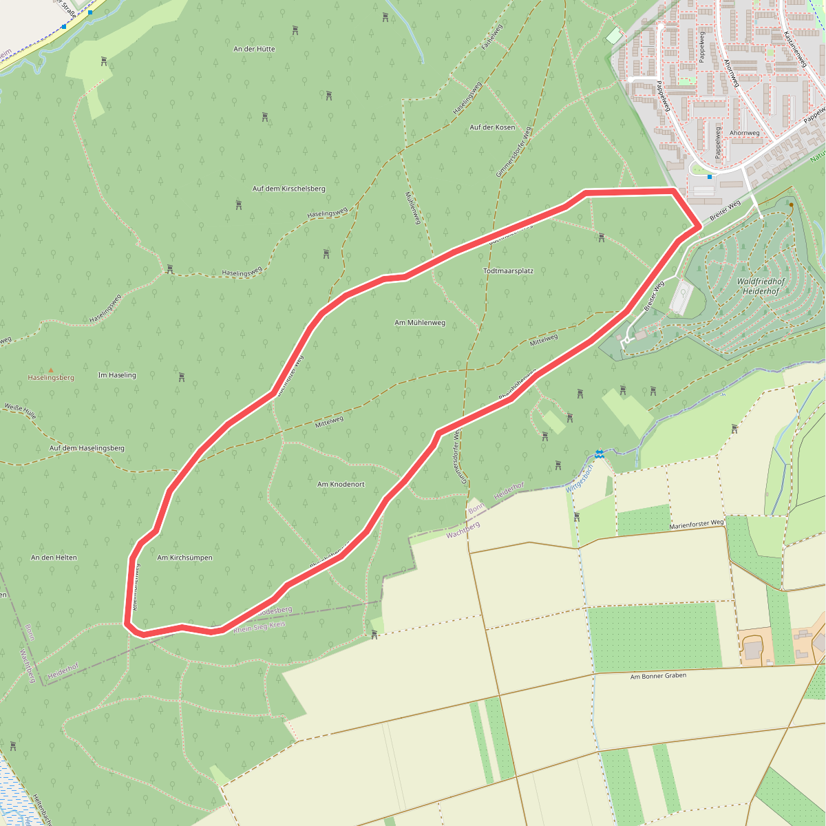 Rundweg Kottenforst (Heiderhof - Pech)