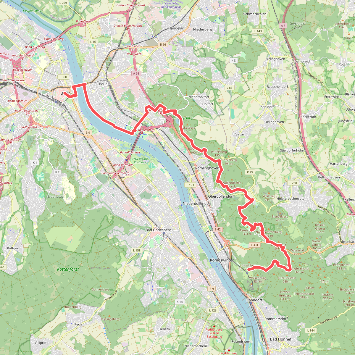 Rheinsteig Etappe 01 [Bonn - Königswinter]