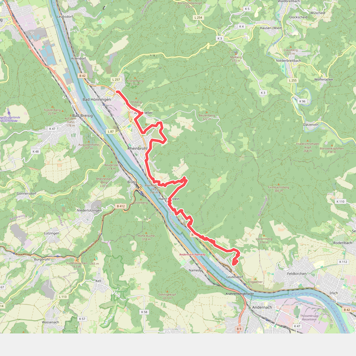 Rheinsteig Etappe 05 [Bad Hönningen - Leutesdorf]
