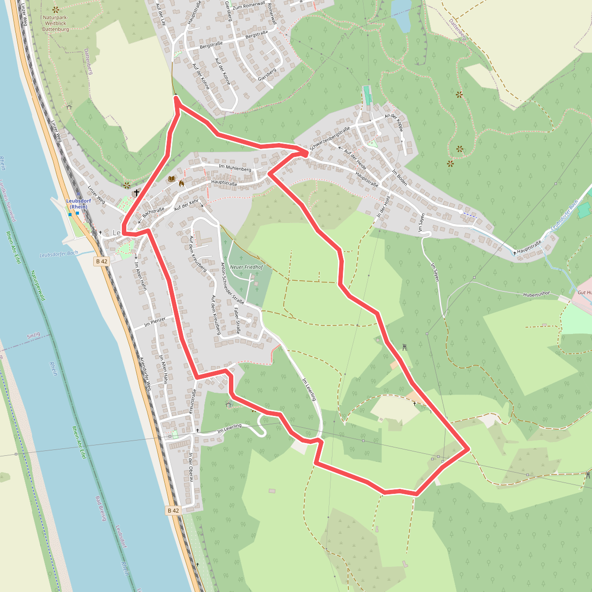 LZ1 - Rundwanderweg Leubsdorf