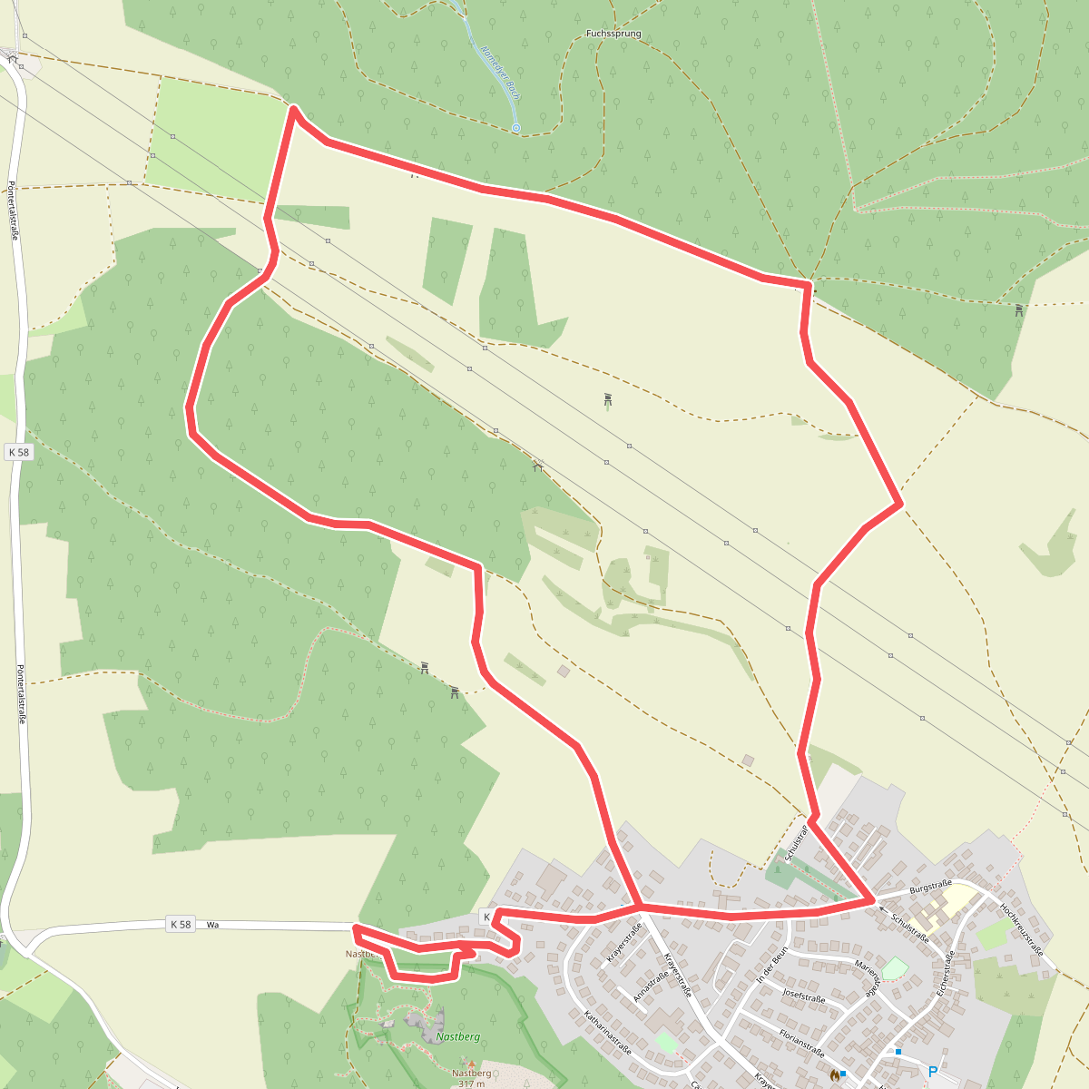 Rundwanderweg Andernach-Eich Variante orange