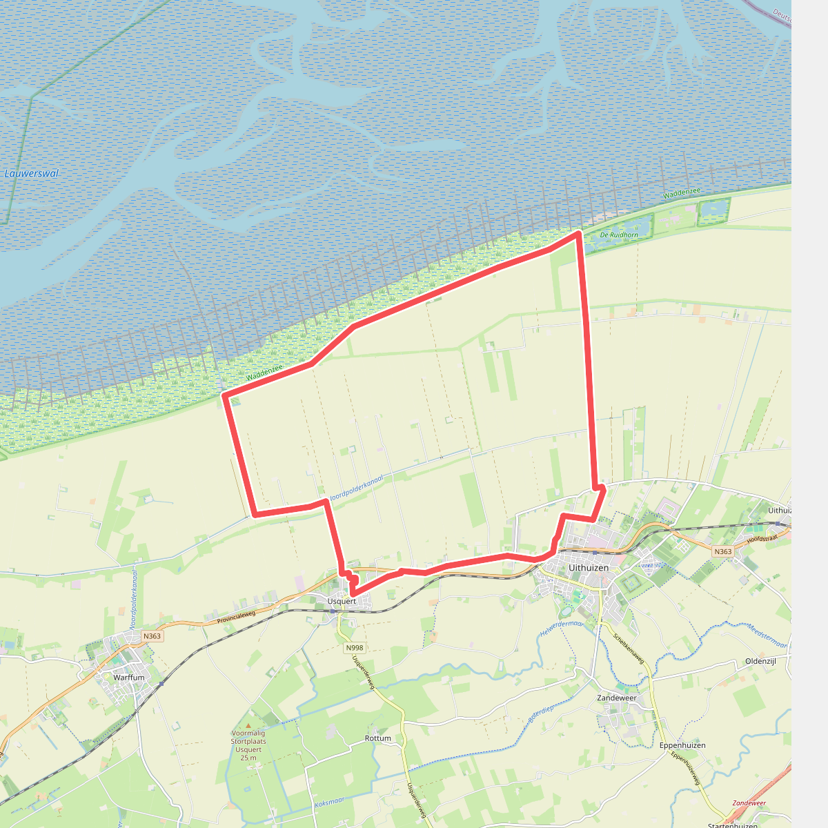 Natuurrijke slaperdijken, wandelroute Noord Groningen