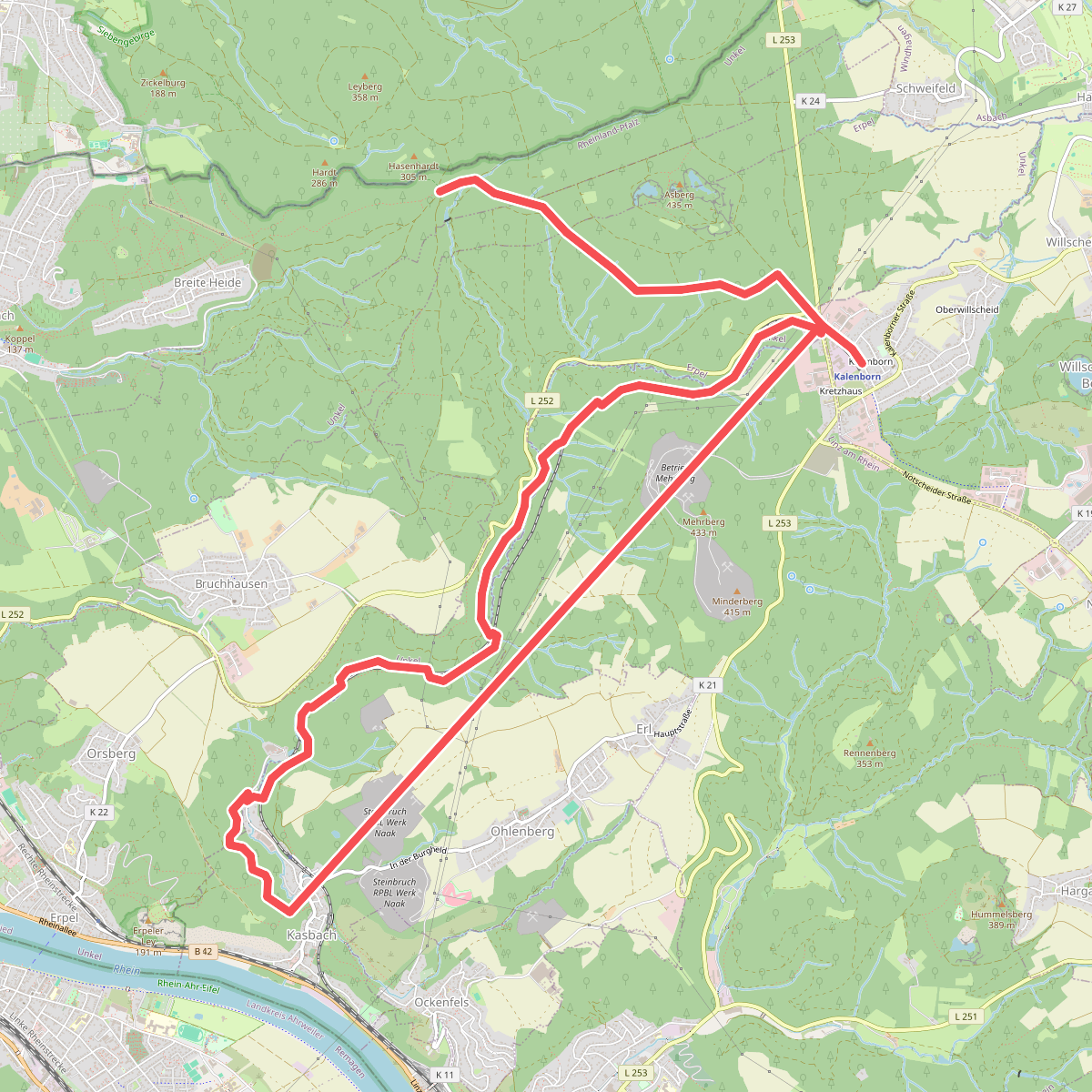 Rheinsteig-Zuweg Kalenborn