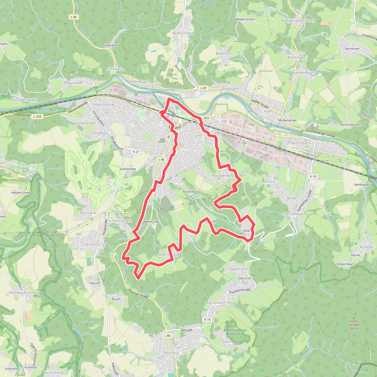 Dörferweg (Erlebnisweg Sieg Nr. 18)