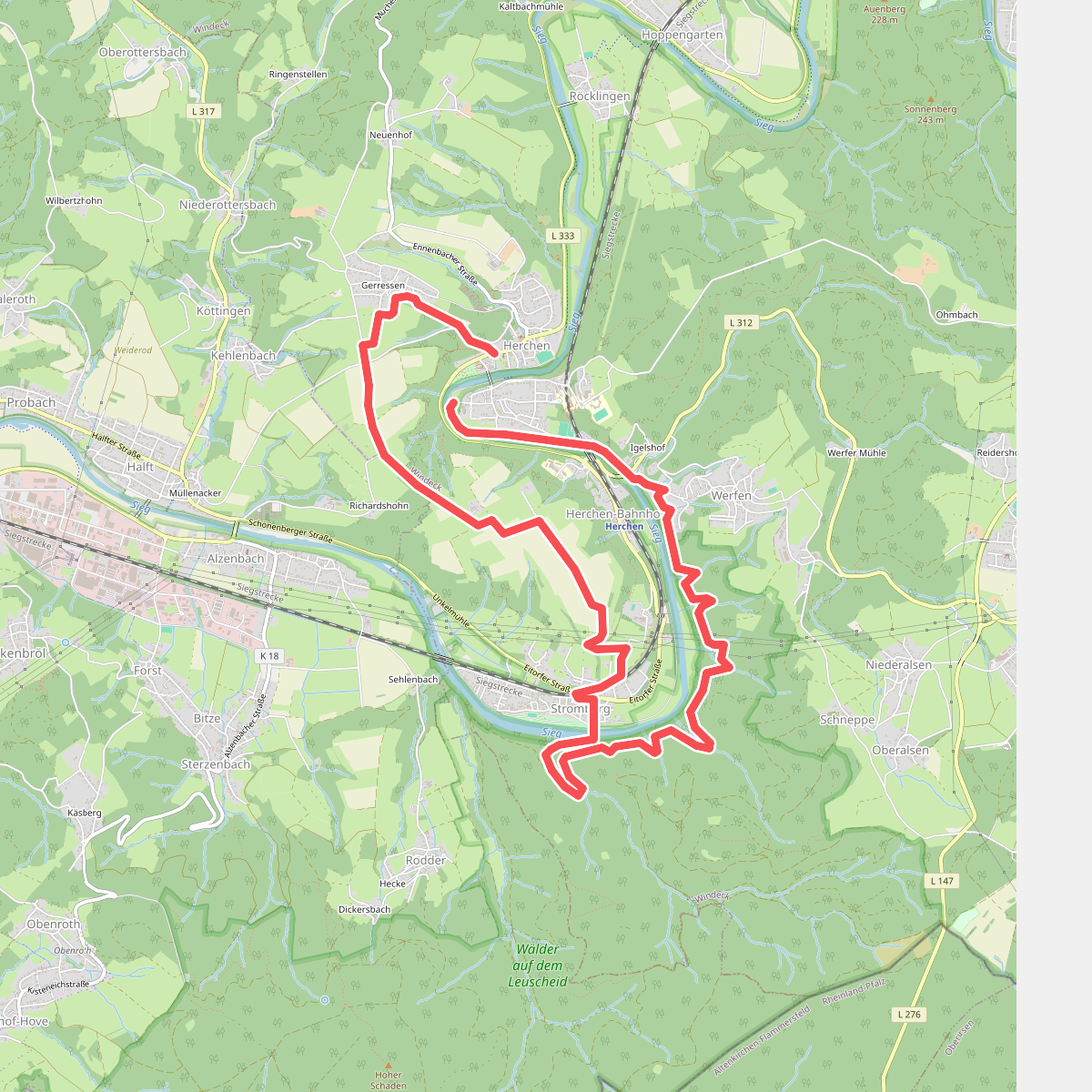 Rundweg A4 Herchen