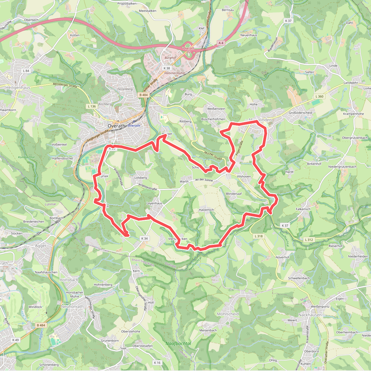 Aggertal und Naafbachtal