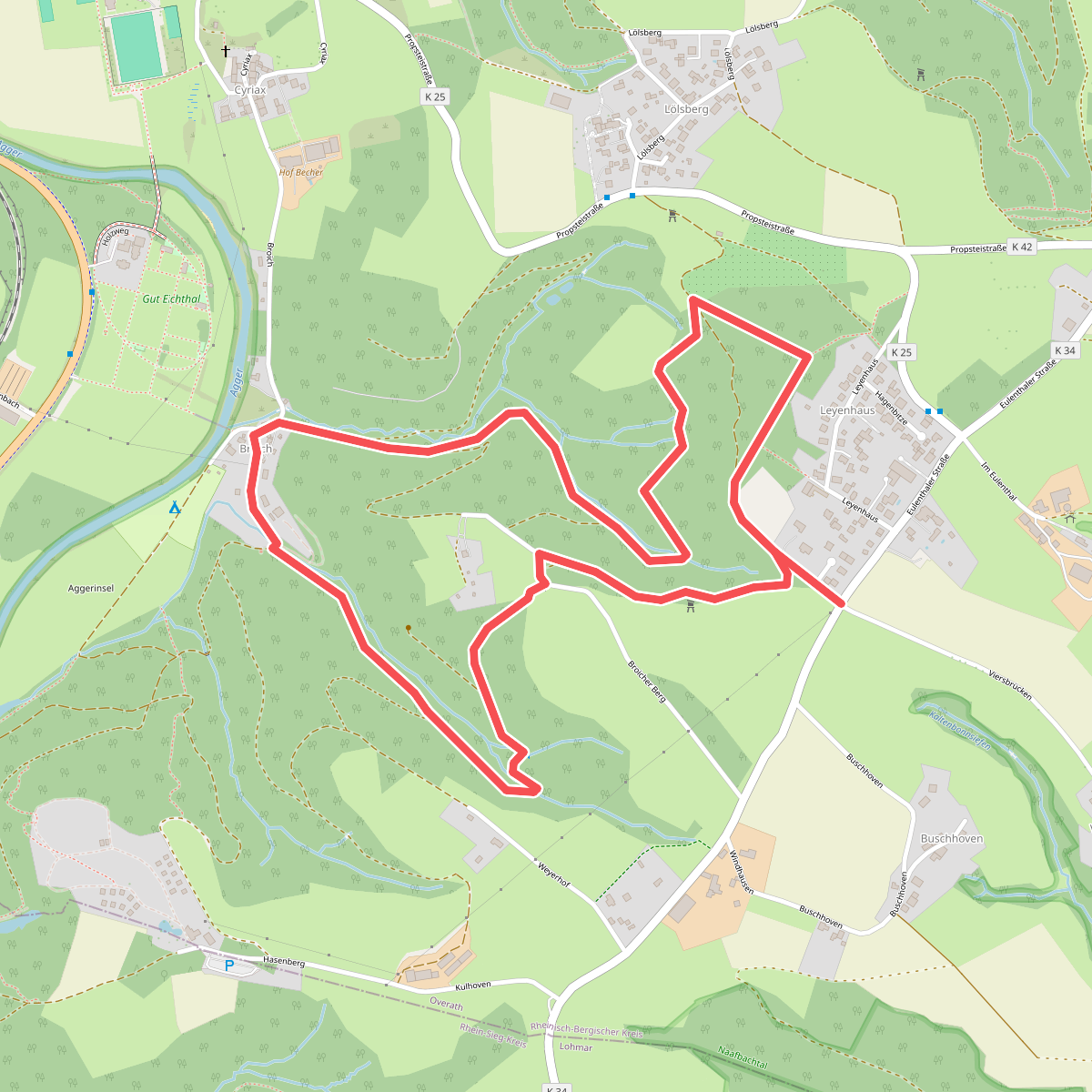 Wanderparkplatz Eulenthal Rundweg A9