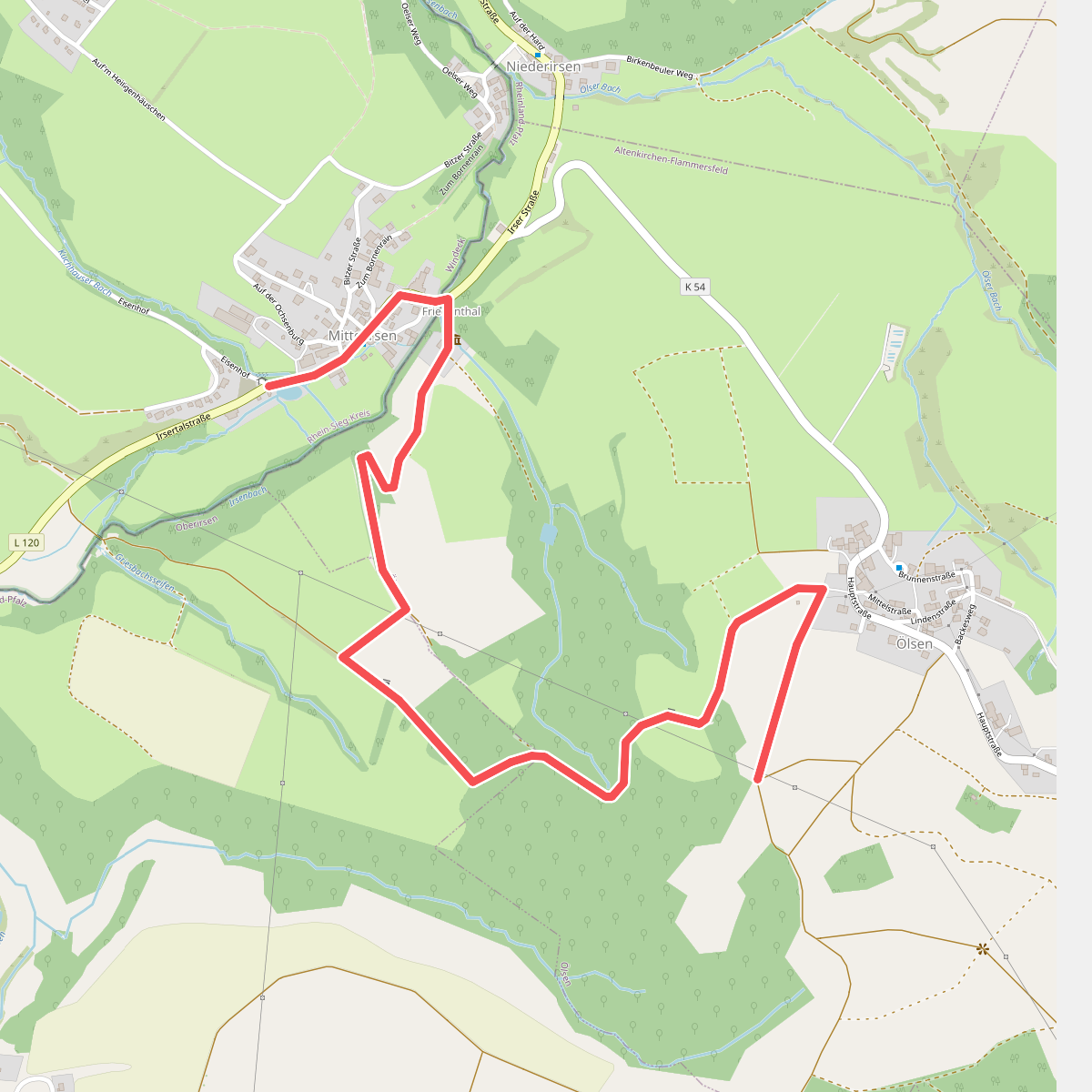 Oberirsen Rundweg O1