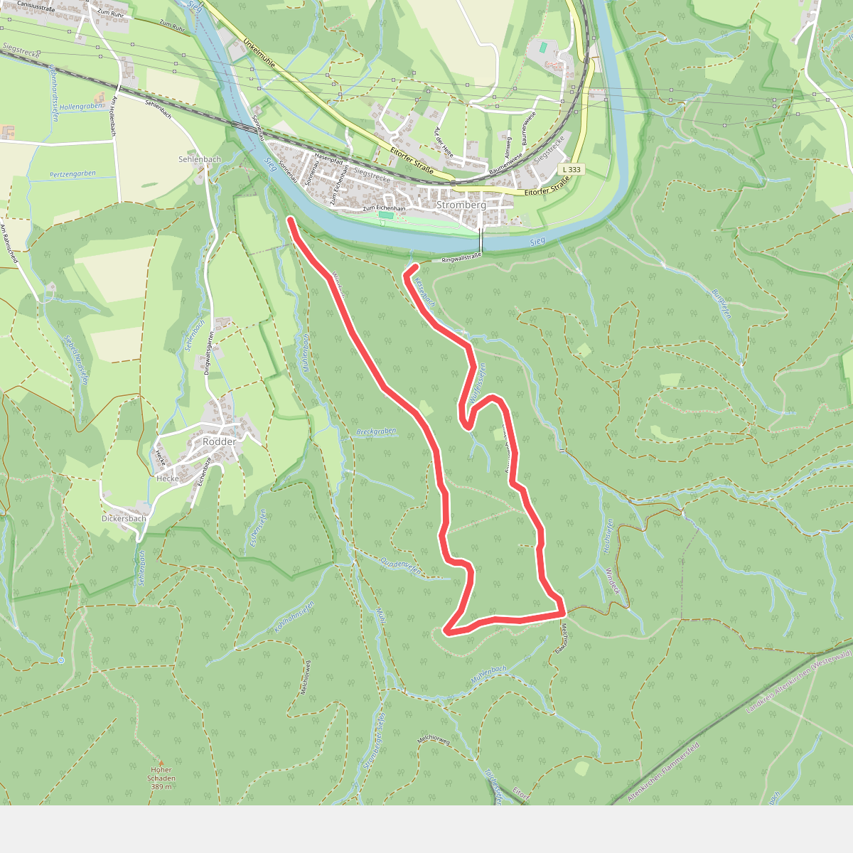 Stromberg Rundweg Quadrat