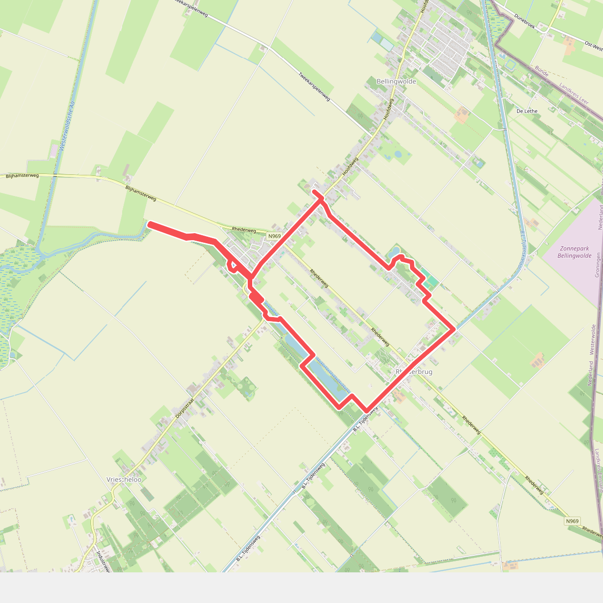 Veendiep, Bellingwolde-Vriescheloo