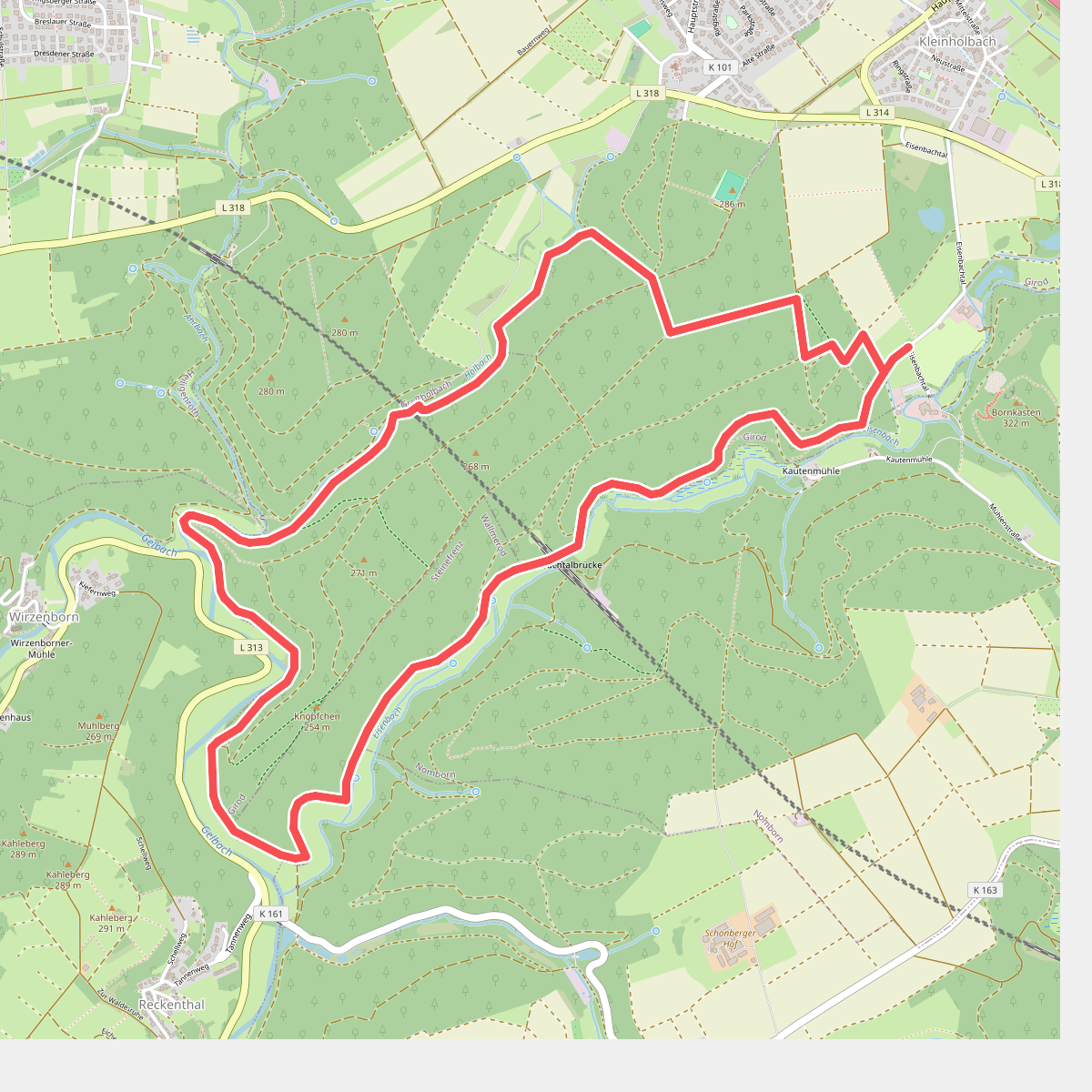 4 Bäche Runde bei Montabaur - Eisenbach -Gelbach - Ahrbach - Holbach