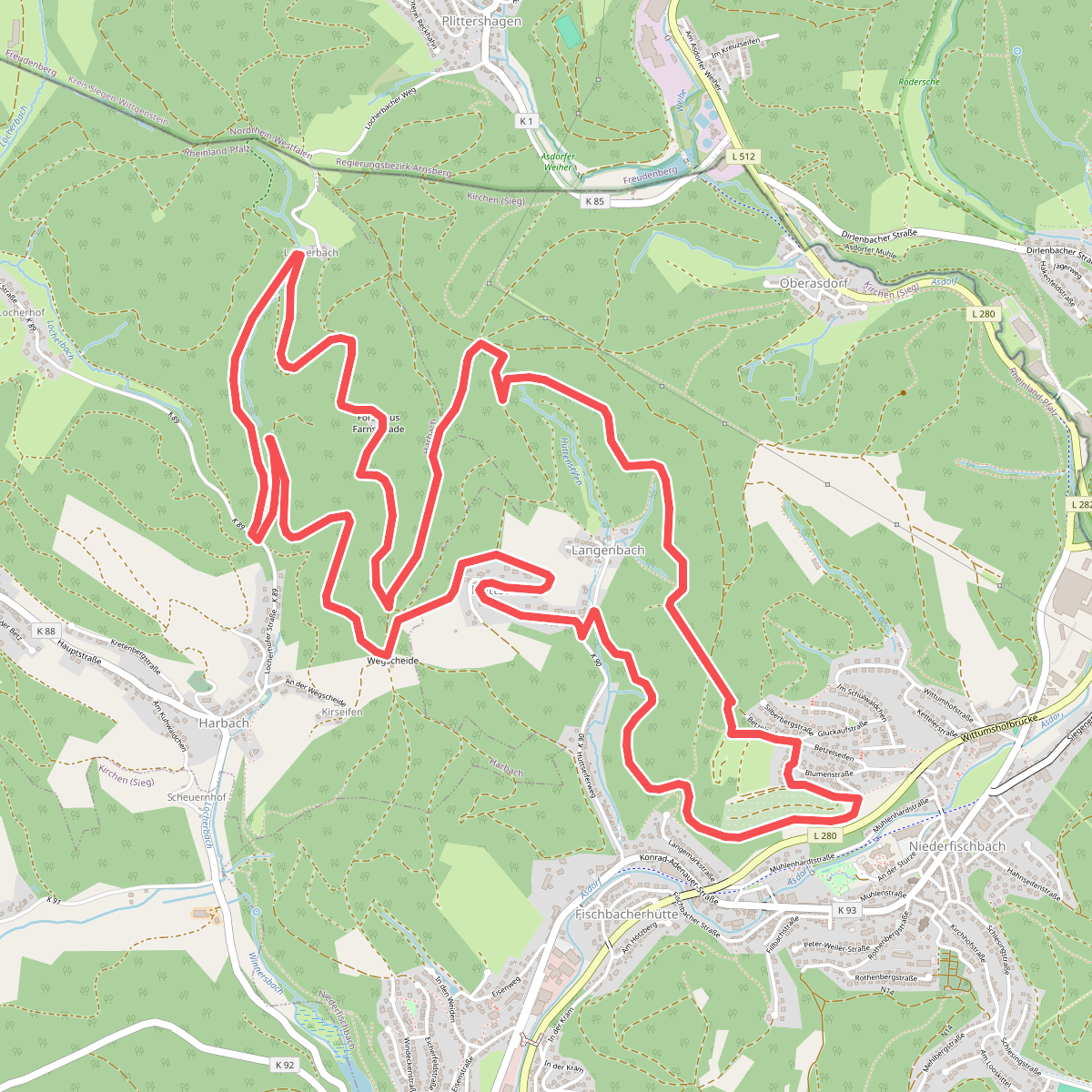 Niederfischbach Rundweg N1