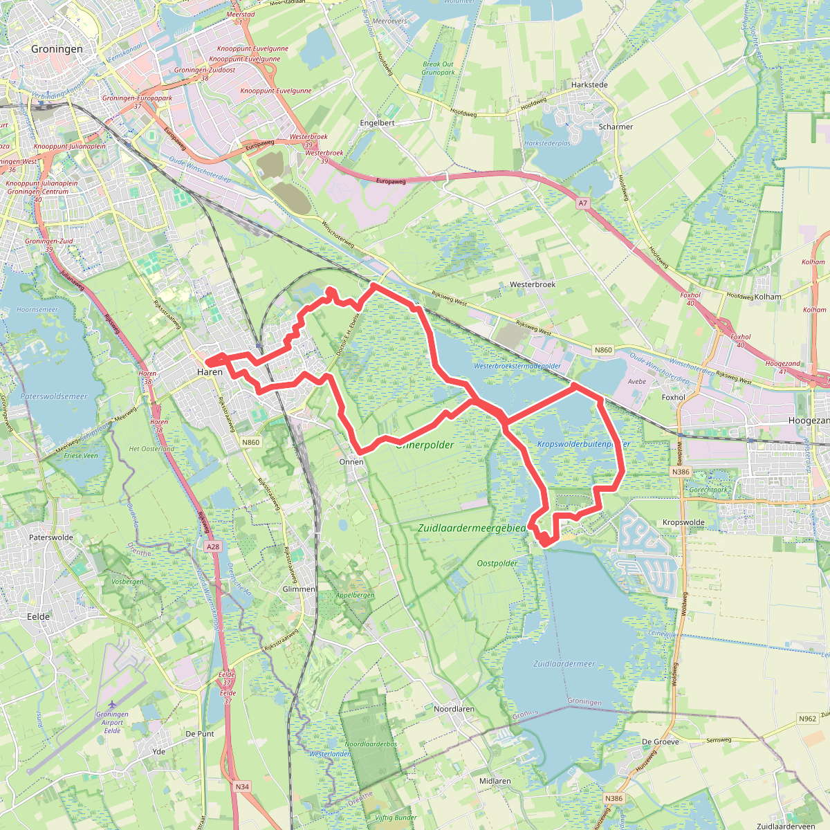 Pelgrimsroute Meerwijck Haren