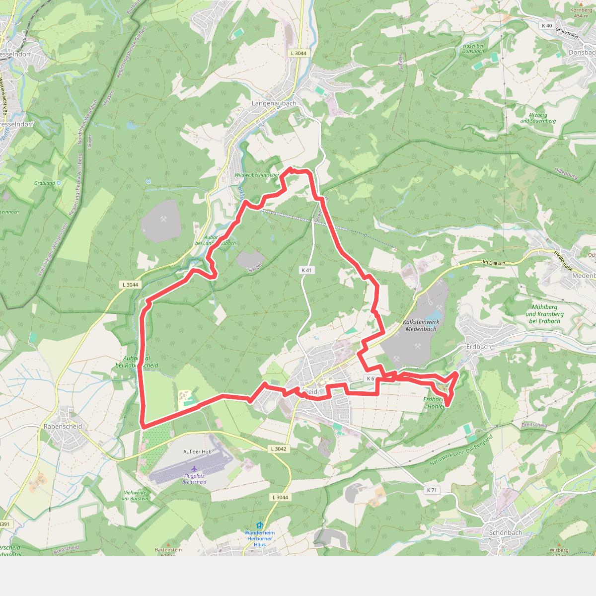 Rothaarsteig-Spur Breitscheider Höhlenweg
