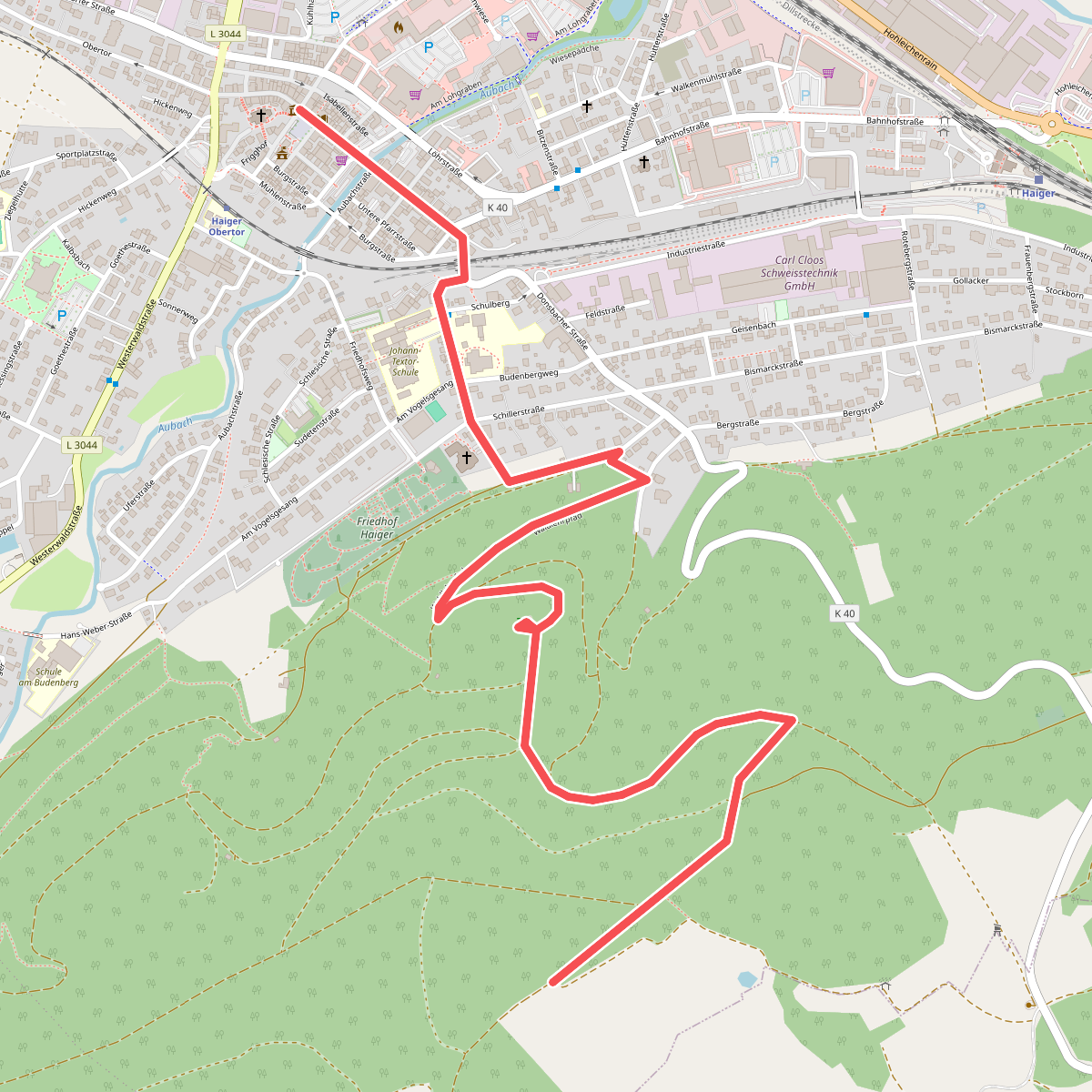 südlicher Rothaarsteig-Zuweg Haiger