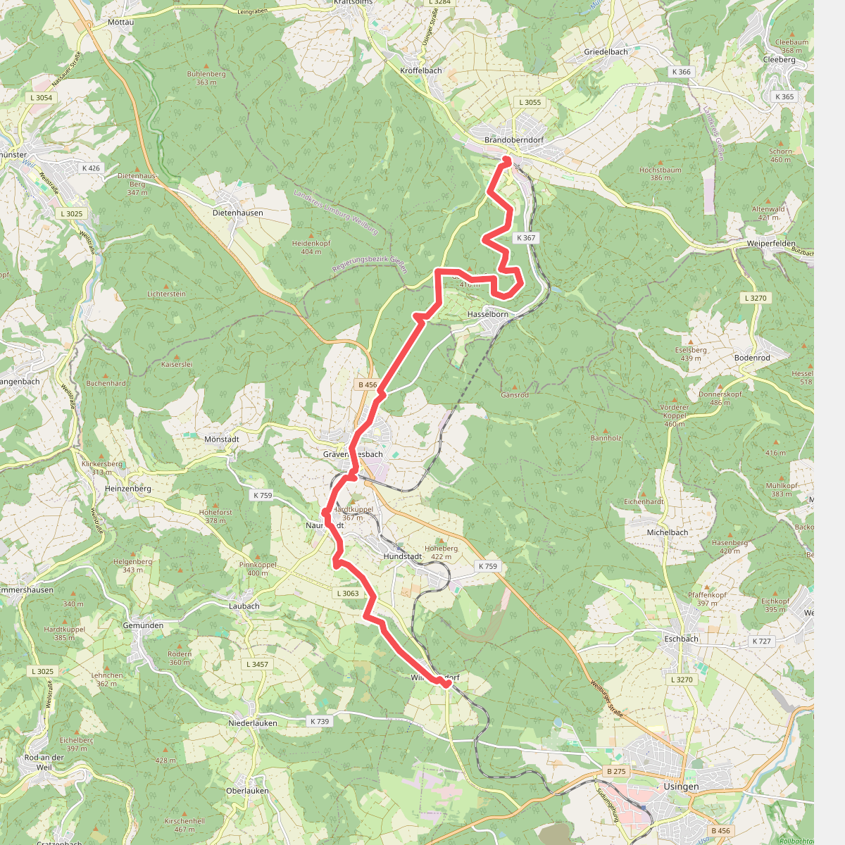 Taunusklub Route RMV3