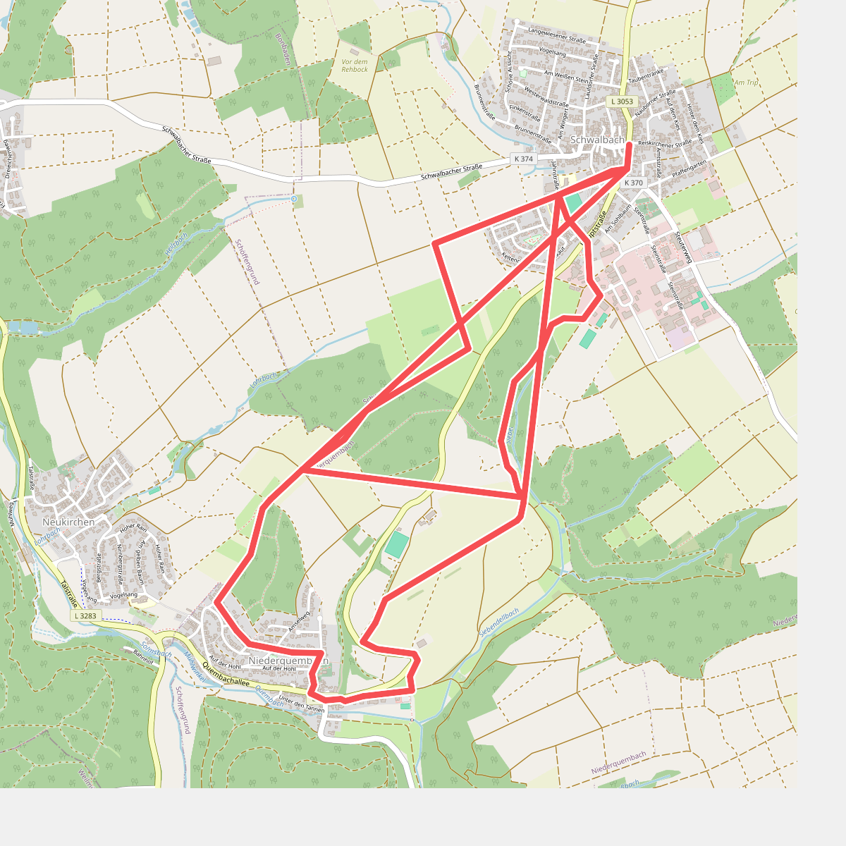 Rundwanderweg Keiler Schwalbach - Niederquembach