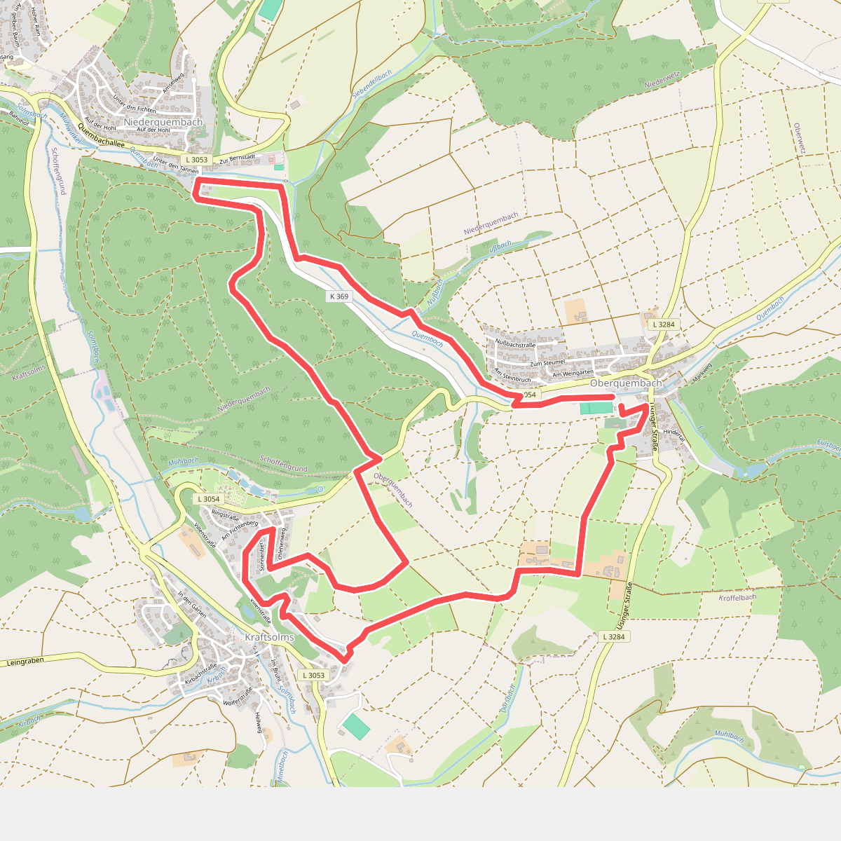 Wanderwege Niederquembach - Rehbock