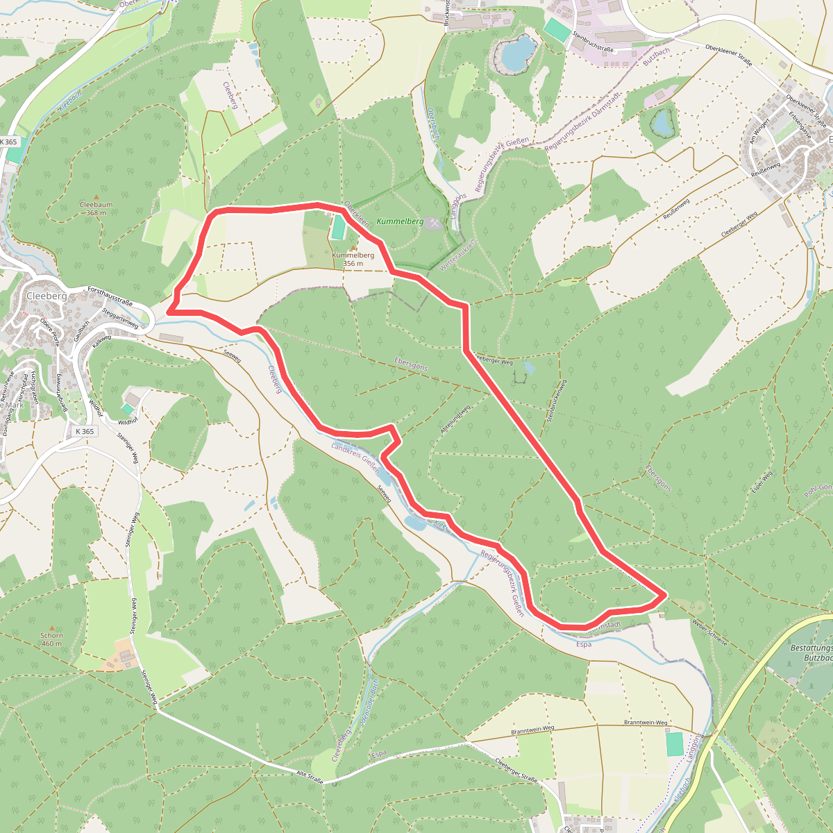 Wanderwege Cleeberg Seegrund Rundweg