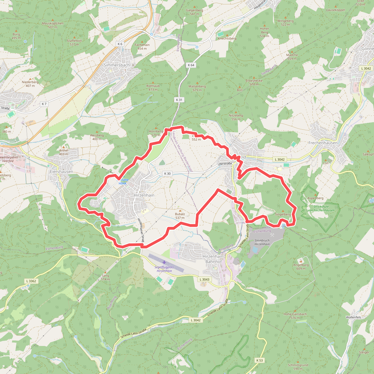 Extratour Hirzenhainer Höhenflug