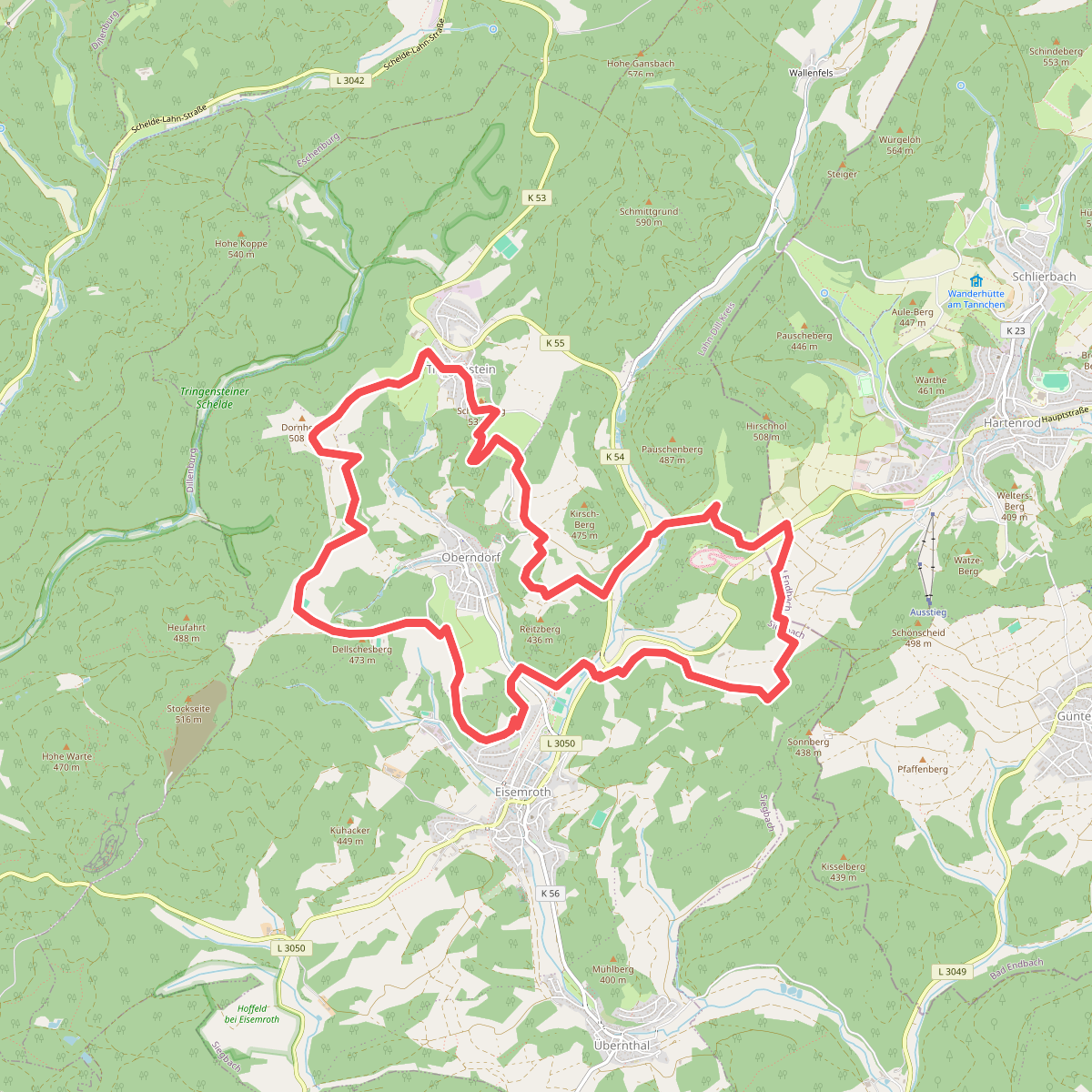 Extratour Hohe Straße