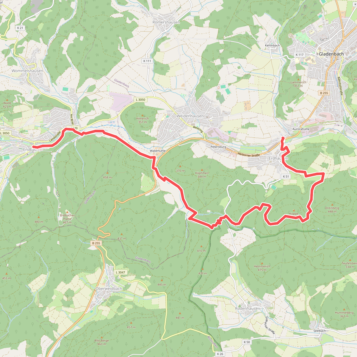 Wanderweg E10 / Koppe-Turm