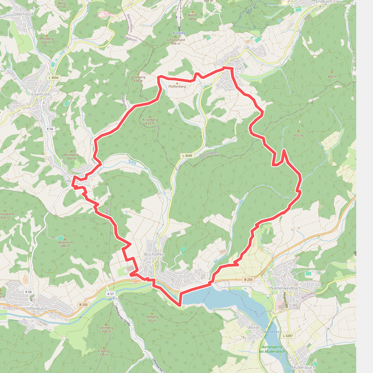 Wanderweg E11 / Berg und Tal