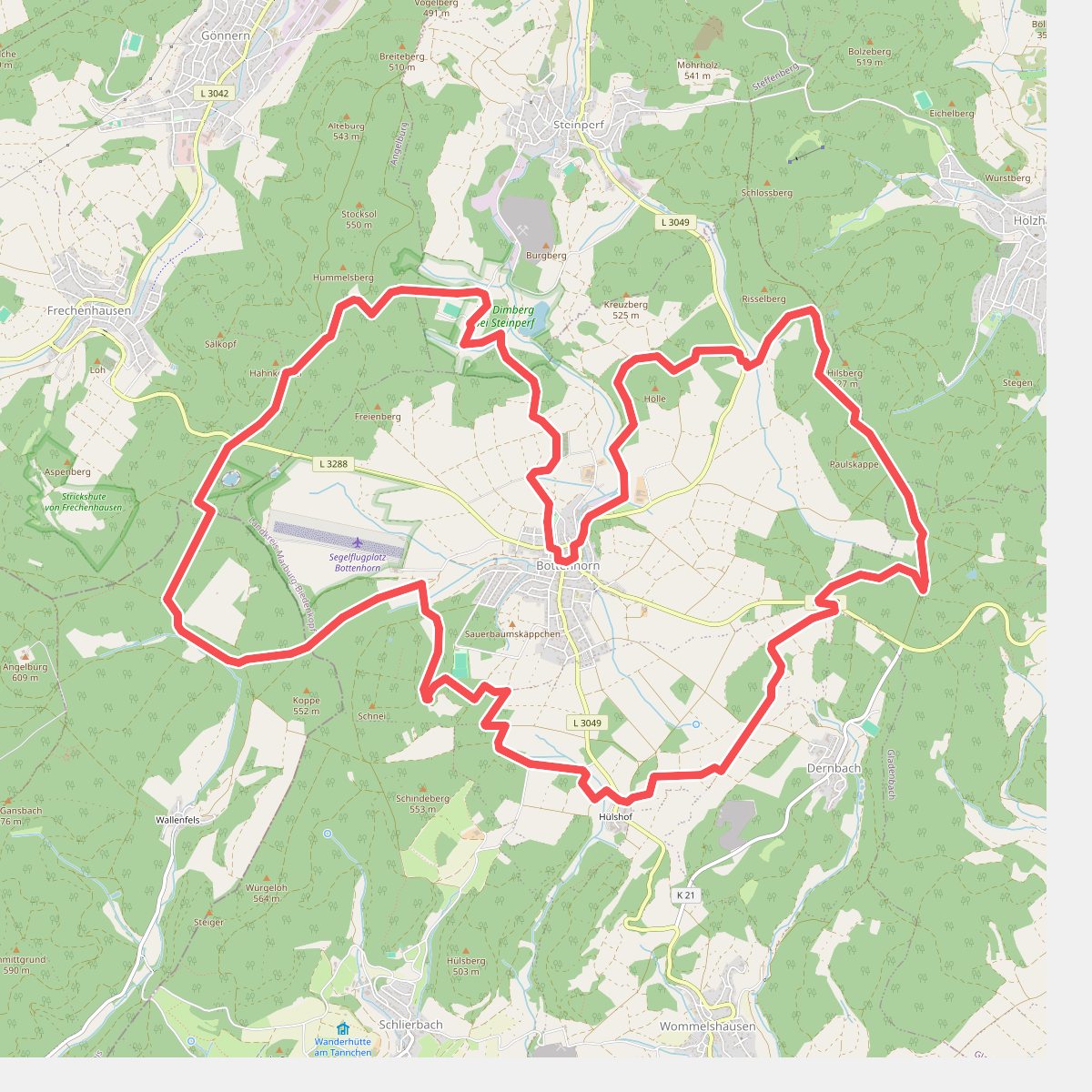 Wanderweg E12 / Bottenhorner Heide