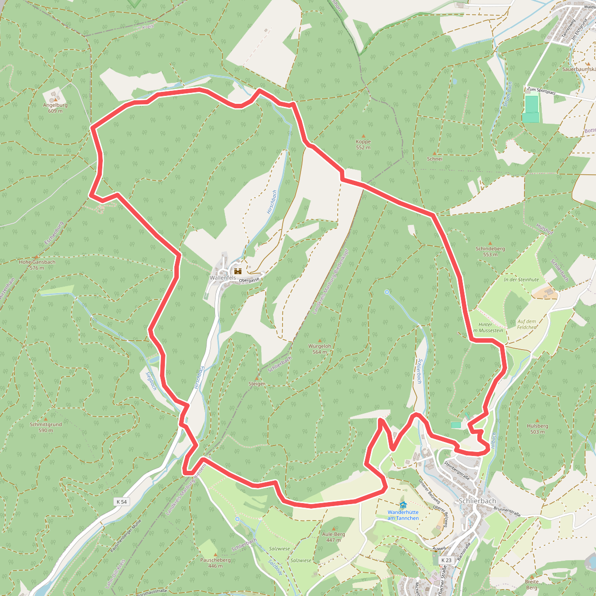 Wanderweg E14 / Wilhelmsteine