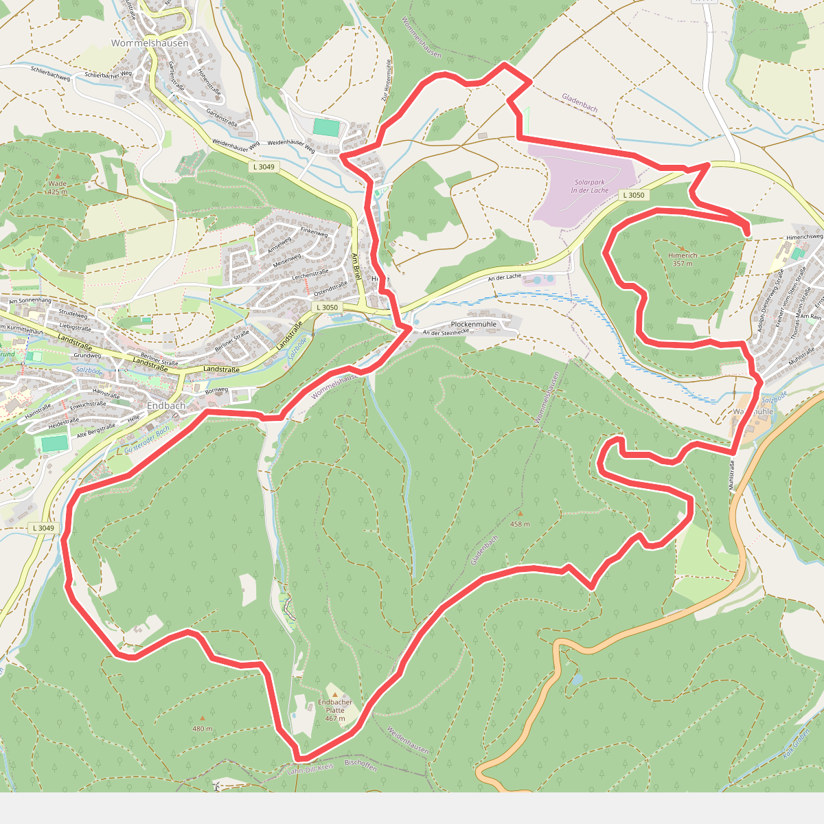 Wanderweg E17 / Endbacher Platte