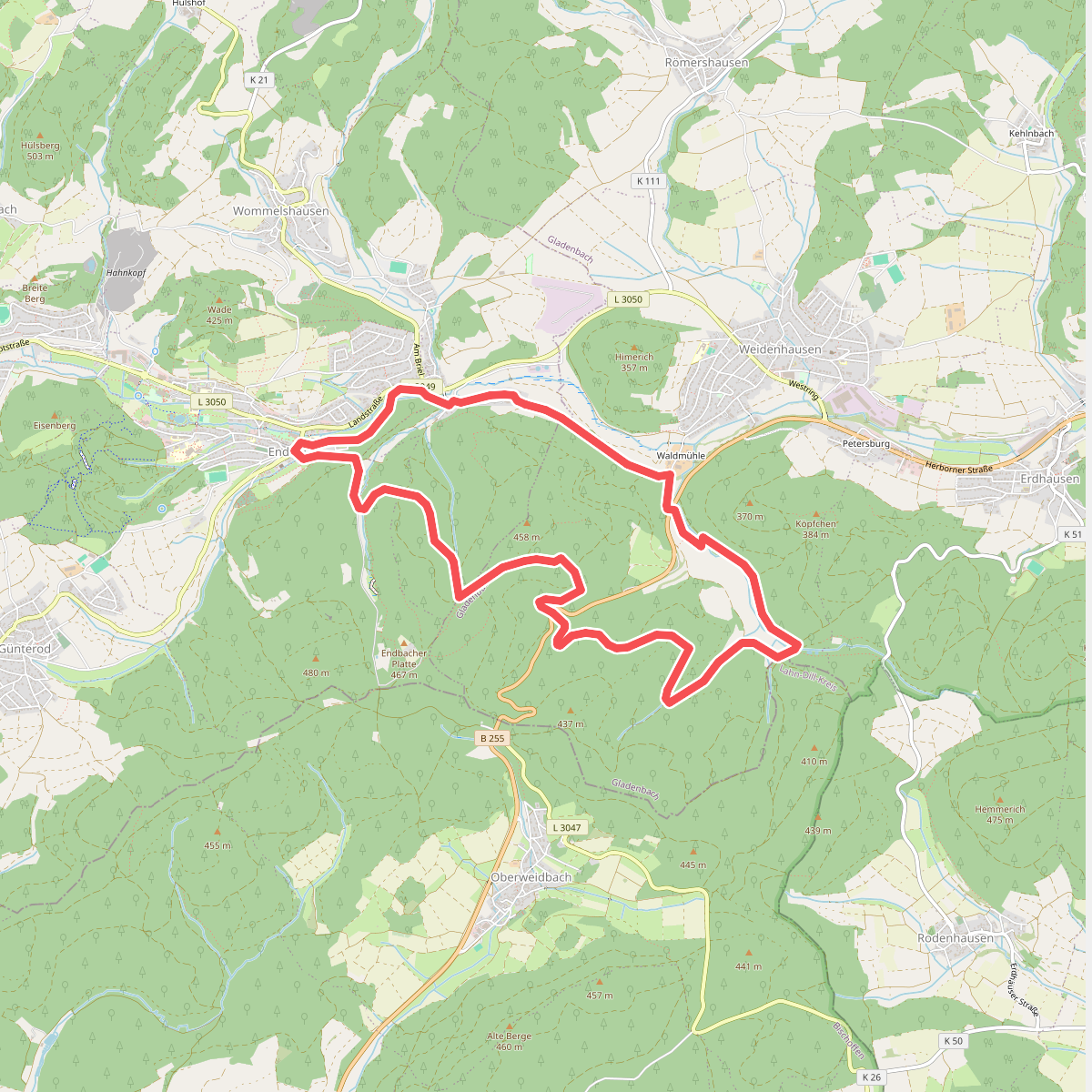 Wanderweg E4 / Seibertshäuser Grund