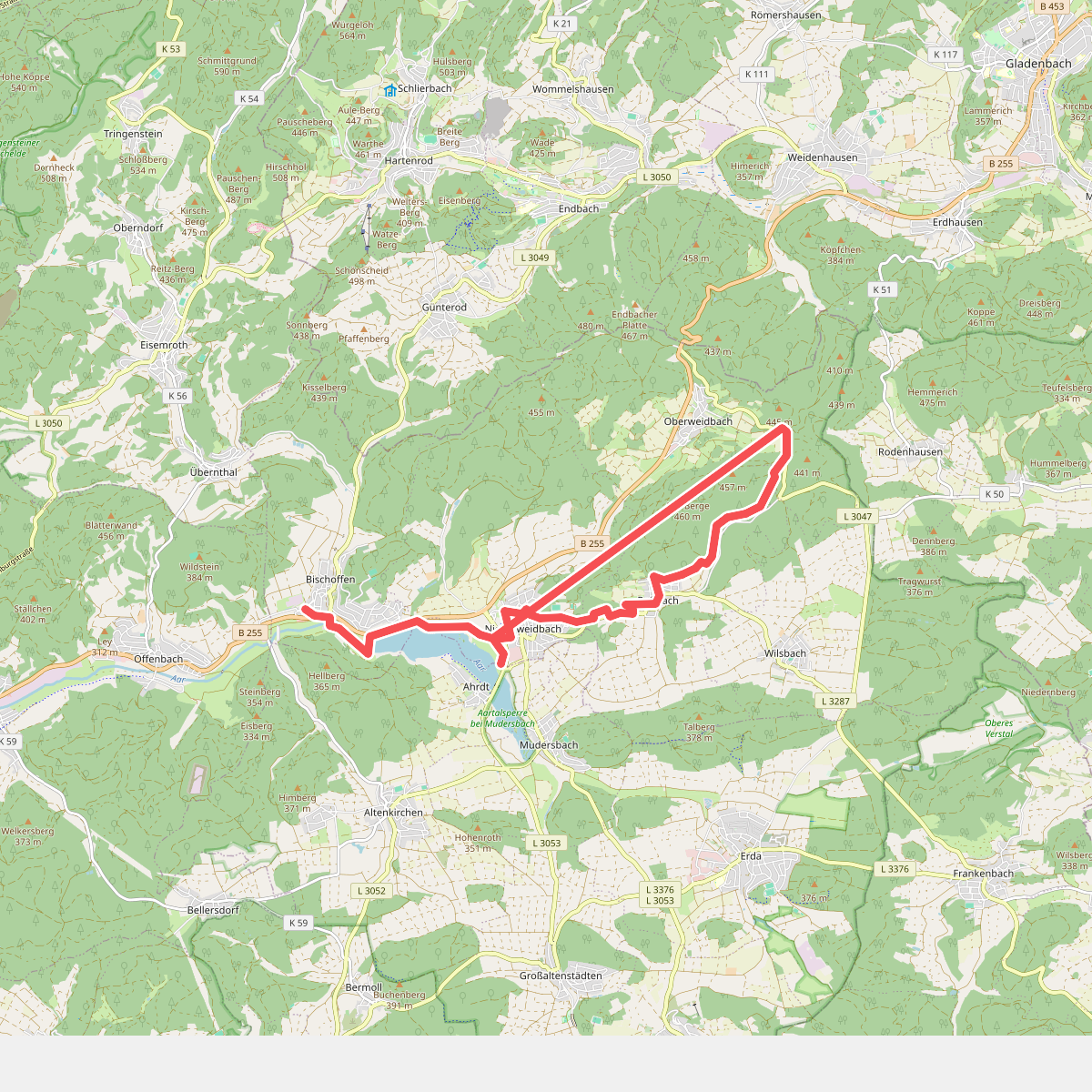 Wanderweg EH / Endbacher Höhenring