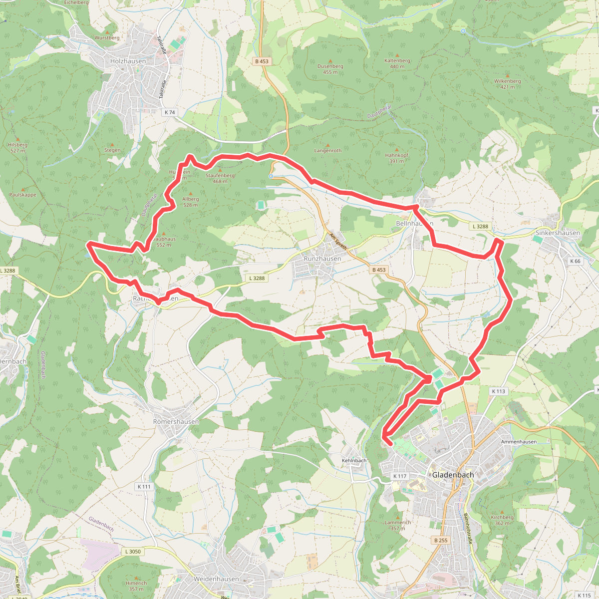 Extratour Gladenbacher Berglandring
